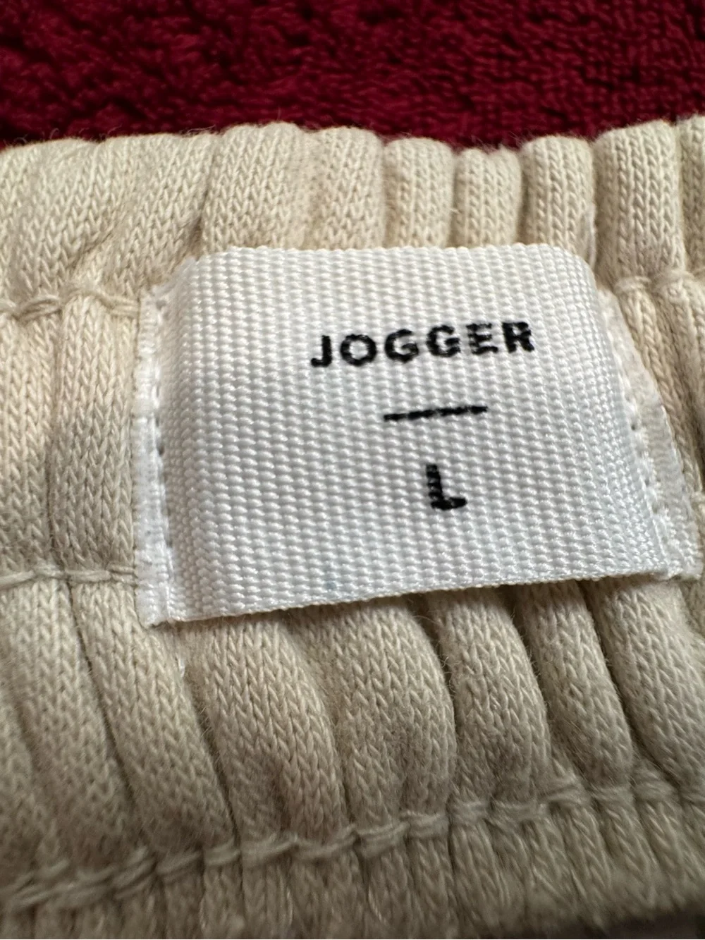 PacSun Kids Cream Cargo Joggers with Black Drawstring
